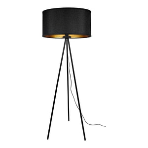 Lampa de podea ADVITI KYLO 1P AD-LD-6454BE27T, 1x60W, E27, trepied, negru/auriu