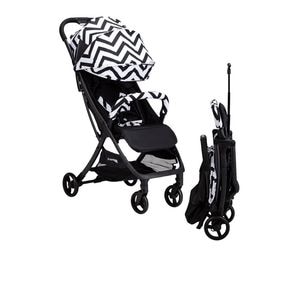 Carucior sport FreeON, Solo, Pliabil tip troler, Tehnologia One-Hand Folding, Greutate 6 kg, Cu capotina UPF 50+, Conform cu EN 1888-1:2018, Black/White
