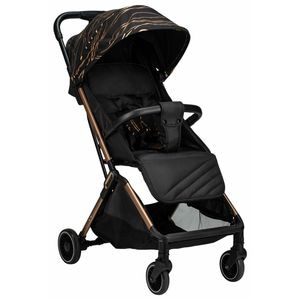 Carucior sport FreeON, Unique, Pliabil automat, Spatar reglabil, Suport pentru sticla, 6.6 Kg, Conform cu EN 1888-2:2018, Gold Rose