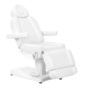 Scaun electric cosmetic Azzurro, 803D, 3-motoare, alb