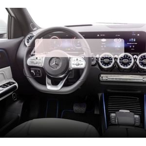 Folie protectie display navigatie si ceasuri de bord Duragon, din silicon, pentru Mercedes Benz EQA 2021-2023, mata, anti-zgarieturi, anti-amprenta, kit instalare