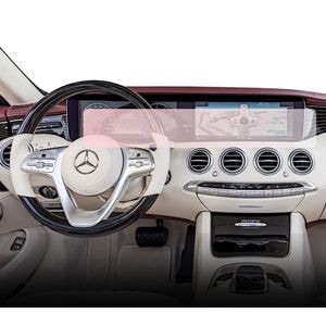 Folie protectie display navigatie si ceasuri de bord Duragon, din silicon, pentru Mercedes Benz S-Class Cabriolet (A217) 2017+, mata, anti-zgarieturi, anti-amprenta, kit instalare
