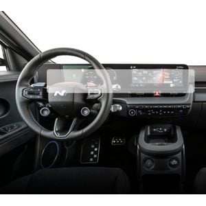 Folie protectie display navigatie si ceasuri de bord Duragon, din silicon, pentru Hyundai Ioniq 5 N 2023+, mata, anti-zgarieturi, anti-amprenta, kit instalare