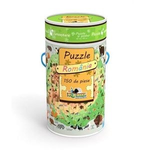 Puzzle Noriel Cunoastere, Harta Romaniei, 150 piese + Poster