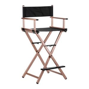 Scaun machiaj Activeshop, Make-Up, pliabil, rose gold