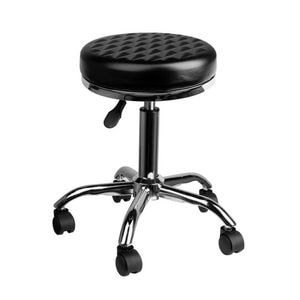 Scaun cosmetica Activeshop, rotativ, negru 