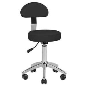 Scaun cosmetica Activeshop, model AM-304, negru