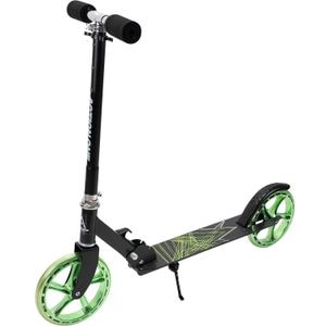 Trotineta Pliabila Action One Flow, cu cric, roti 200 mm verzi, negru