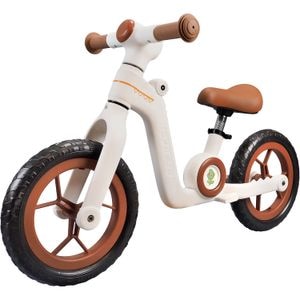 Bicicleta fara pedale pentru copii Little Dino, 12 inch, alb