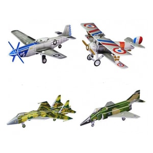 Puzzle AliBibi, Avioane, 3D, 78 piese, 3 ani+