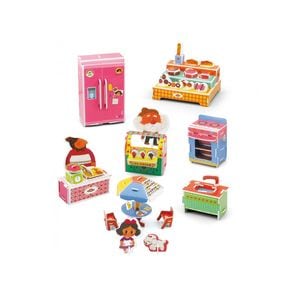 Puzzle AliBibi, Brutarie, 3D, 80 piese, 3 ani+