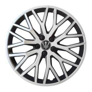 Set 4 Capace Roti Model EVO Universale pentru Roti Hessa, cu Diametrul de 16, Culoare Negru si Argintiu