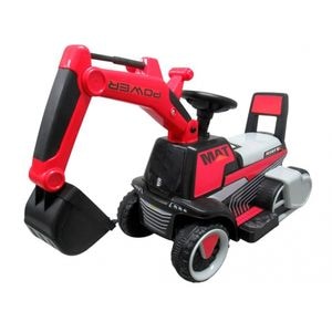 Excavator electric R-Sport, C3, Cu baterii, Muzica si lumini LED, Rosu