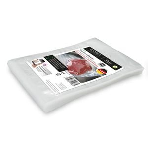 Set 100 de pungi de vidat Caso Germany, profesionale, pentru aparat de vidat cu camera 15x20cm, transparent