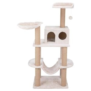 Ansamblu Cat Tree Federico Trixie, 60x50x142 cm, Gri Deschis, 44428