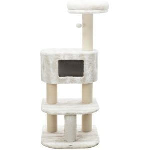 Ansamblu Cat Tree Nelli Trixie, 58x58x140, Alb/Taupe, 44429