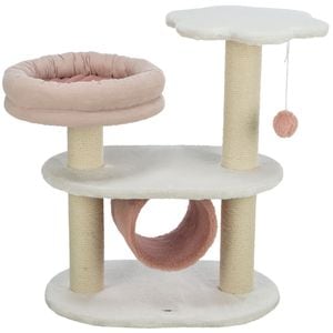 Ansamblu Cat Tree Isabella Trixie, 58x38x70 cm, Alb/Roz Antic, 44472