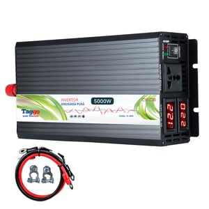 Invertor 5000W 24V  220 V auto si panouri solare SINUS PUR, unda pura rulota, casa, cabana 