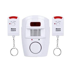 Kit sistem de alarma cu senzor de miscare SIKS, cu telecomanda, alba