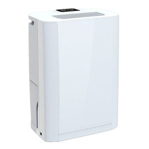 Dezumidificator Crown CDH-10LBW, Filtru carbon, Capacitate 10 l/zi, Debit 130 m3/h, Rezervor apa antibacterian, Alb