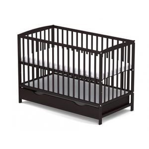 Patut Vessanti, Ares, Cu sertar, 120x60 cm, Wenge