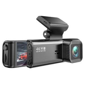 Camera auto Taggo 4K, ecran LCD + camera spate 1080P DVR WIFI, Vizionare nocturna, Senzor Sony IMX 335,