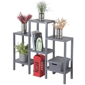 Raft universal, Niovel MLT etajera cu 6 polite si 4 moduri diferite de montare,din plastic, 109x100x33 cm, Gri 