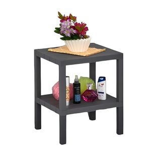 Raft universal, Niovel RFT etajera cu 2 polite din plastic, 48x38x33 cm, Gri 