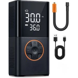 Compresor Auto Digital Elindor,Portabil, 4000mAh, Negru