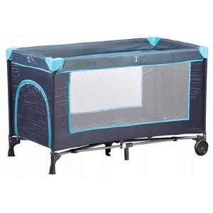 Patut pliabil Ecotoys, Simple, Cu intrare laterala, Bleumarin