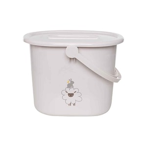 Galeata pentru scutece cu capac Bebe-Jou Tiny Sheep, 14l, bej deschis
