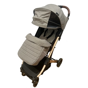 Carucior sport L-Sun, pliabil compact, tip troller, cu suspensii si husa picioare, 6-36 luni, 7,5 kg, C9 crem