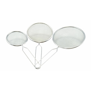 Set strecuratoare din metal Perfect Home, de diferite marimi, 3 buc, inox