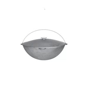 Ceaun din fonta Perfect Home, 22 litri, gri, cu capac