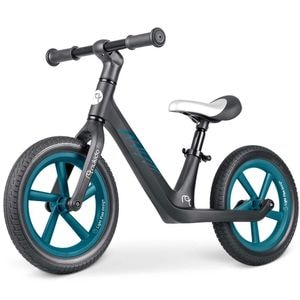 Bicicleta de echilibru pentru copii, cadru durabil, sa din spuma, manere cauciucate, inaltimea scaunului reglabila, roti de spuma EVA, 12 inch, gri inchs
