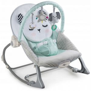 Balansoar Nukido, 705101, Panda, Multifunctional, Cu vibratii, Cu 3 jucarii, Mint