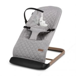 Balansoar Kidwell, Laro Full, Reglabil, Cu arcada detasabila cu 2 jucarii, Wooden Grey