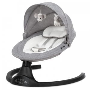 Leagan Kidwell, Luxi, Electric, 2 in 1, Cu conectare la telefon, Cu melodii, Black Dark Melange