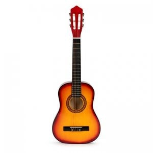 Chitara Ecotoys HX18026-34N, Din lemn, Cu 6 corzi, Pentru copii, 86 cm, Maro