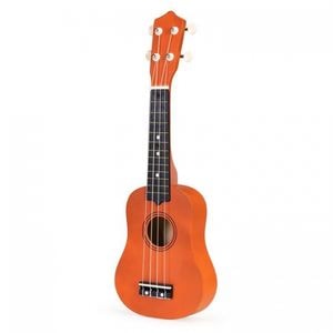 Chitara pentru copii Ecotoys, MF019E, Din lemn, Maro