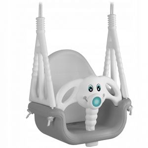 Leagan de gradina Ricokids, Elefant, 770200, Greutate maxima 30 kg, Gri/Alb