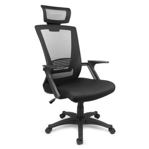 Scaun de birou Dr.Home Pixy XL, Cadru Otel, Mesh, Negru