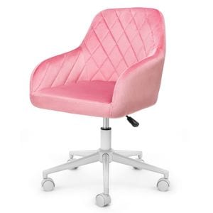Scaun de birou Dr.Home Tommy, Catifea  Roz