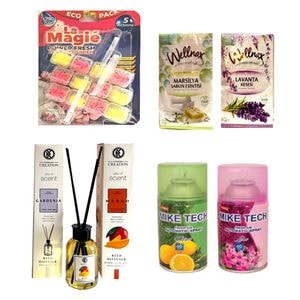 Set odorizante Mike Line, 7 articole, Camera + Dressing + WC + rezerva pulverizare
