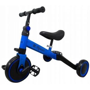 Bicicleta cu pedale detasabile R-Sport P8, Multifunctionala, 4 in 1, 2-5 ani, Albastru