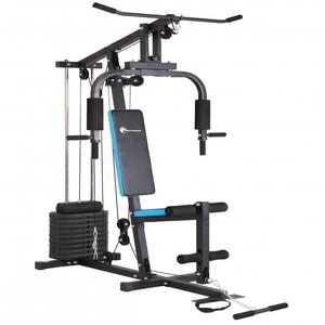 Aparat multifunctional FitTronic Atletic 420, 45 kg incluse, greutate maxima utilizator 120 kg, bara tractiune 