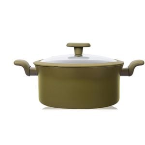 Cratita din aluminiu cu capac Grunberg, 22 x 9.5cm, Baza pe inductie, Placaj anti-aderent, 2.9 L, GR5730