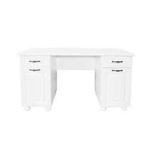 Birou Dynasty MDF Alb, 150 x 65 x 80 cm