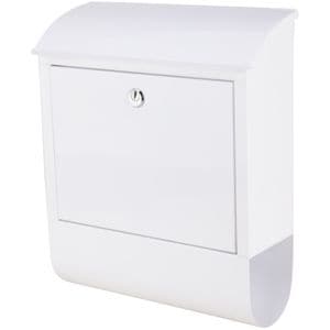 Cutie postala Evotools, cu suport de ziare, 29x34x11 cm, alb