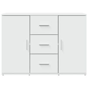 Comoda tip servanta cu 3 sertare si 2 usi, 90x30x65 cm, alb